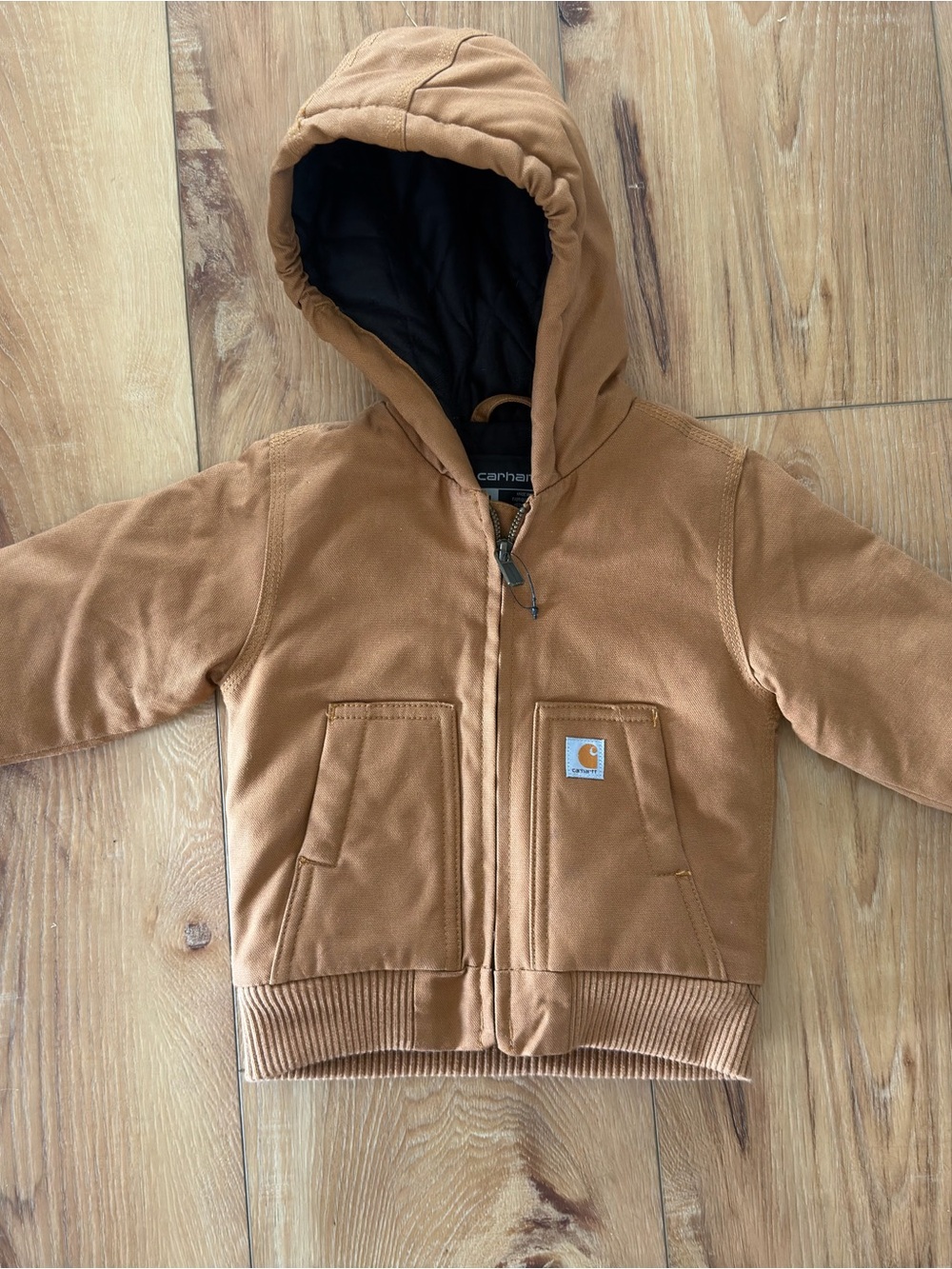 Carhartt Kids' Tan Hooded Work Jacket